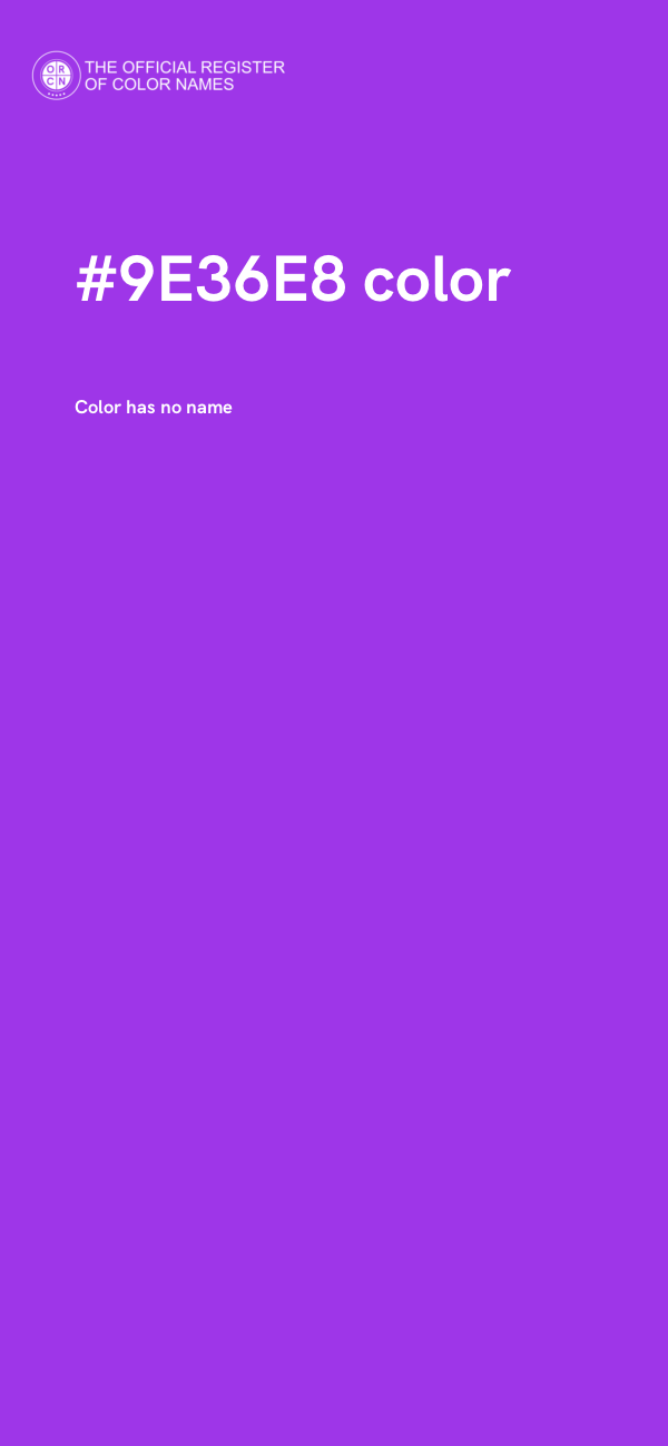 #9E36E8 color image