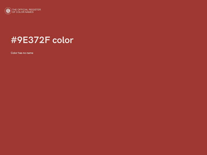 #9E372F color image