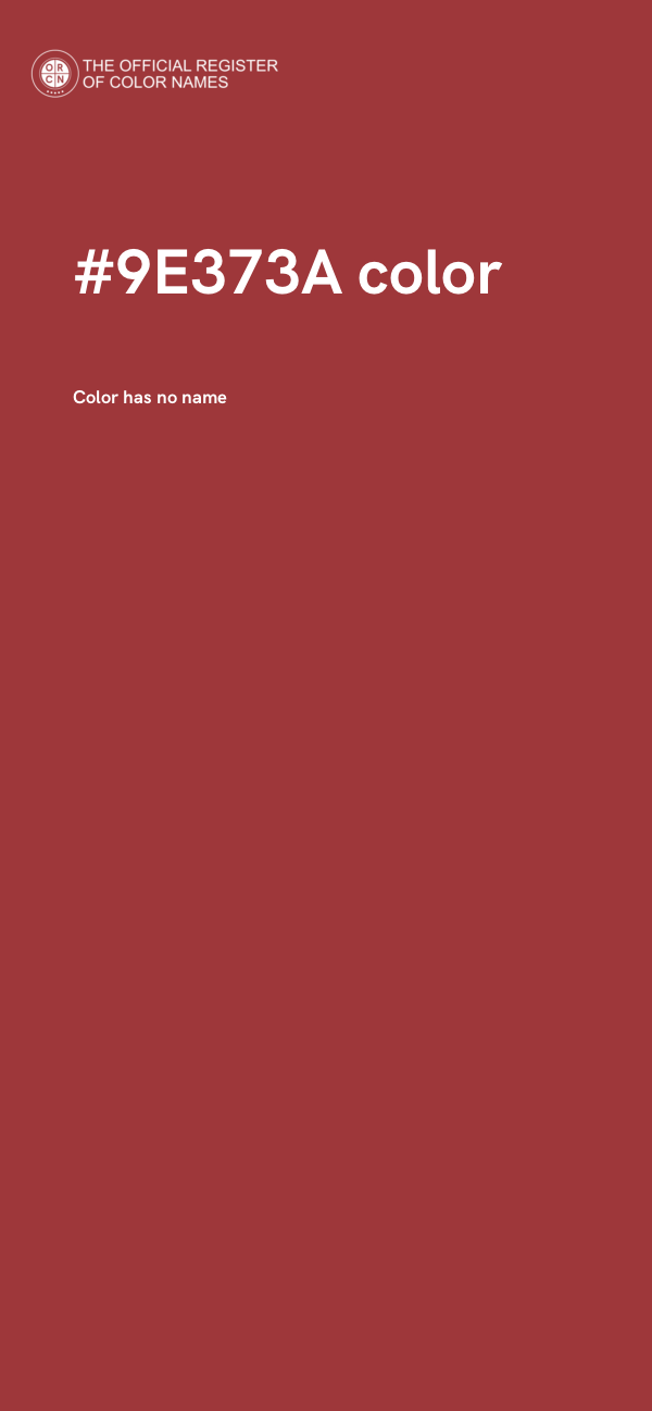 #9E373A color image