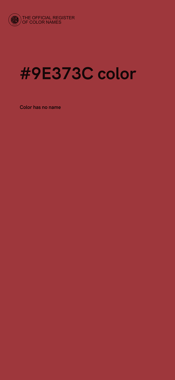 #9E373C color image