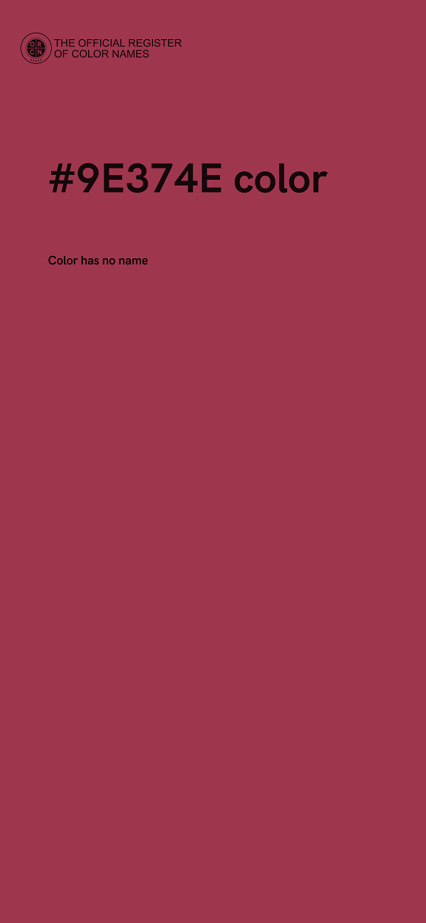 #9E374E color image