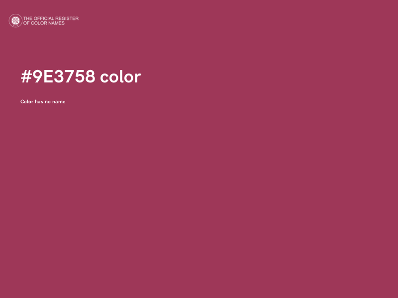 #9E3758 color image
