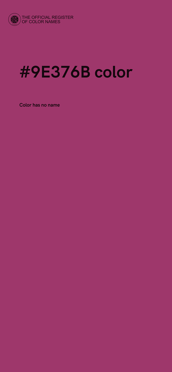 #9E376B color image