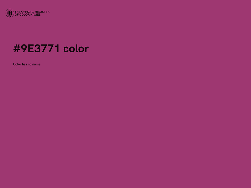 #9E3771 color image