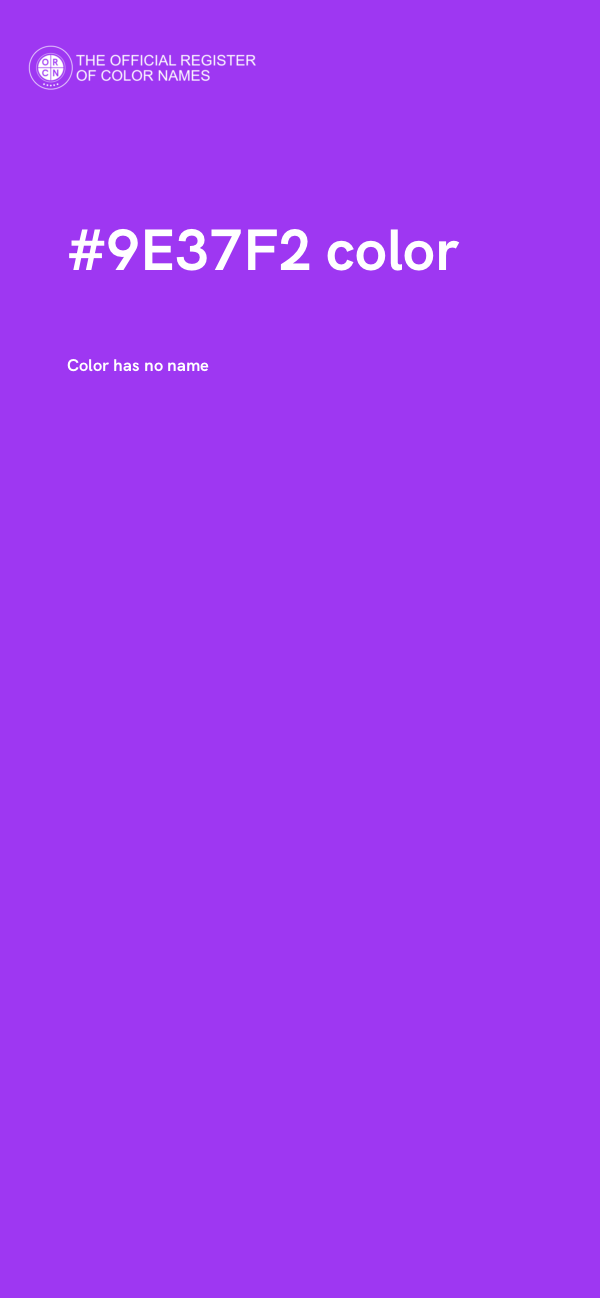 #9E37F2 color image