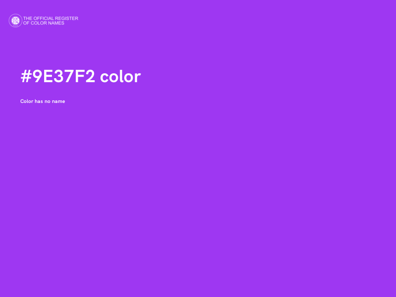 #9E37F2 color image