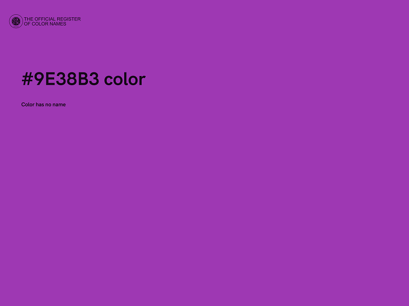 #9E38B3 color image