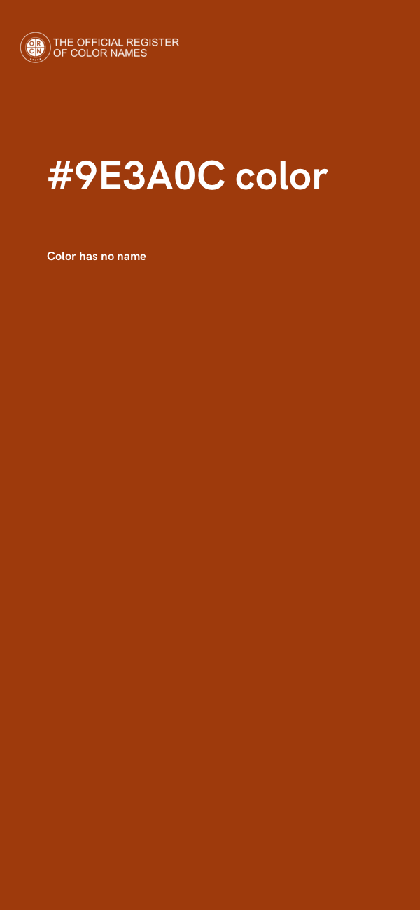 #9E3A0C color image