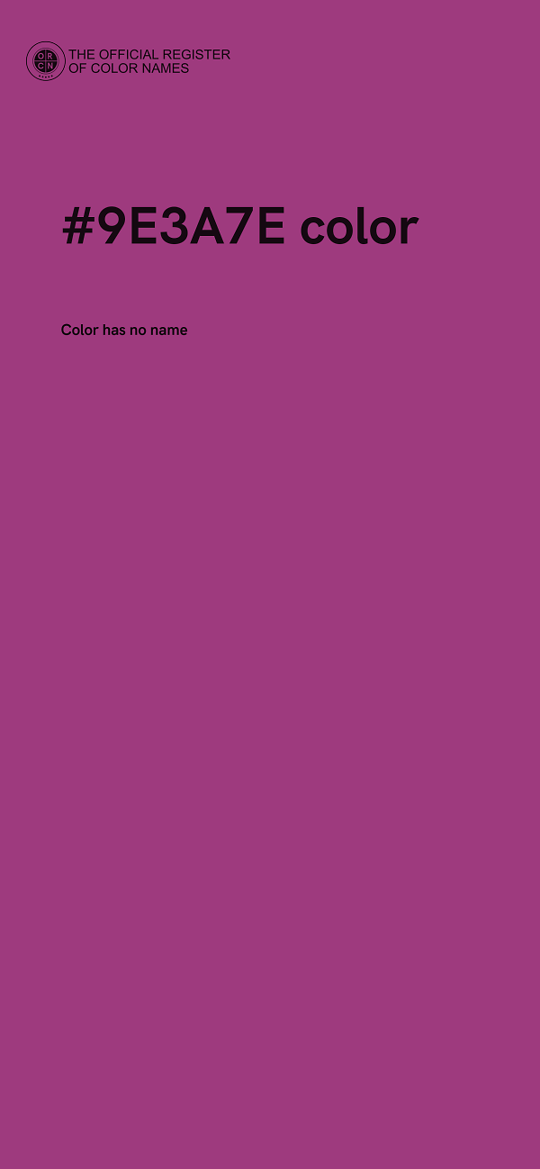 #9E3A7E color image