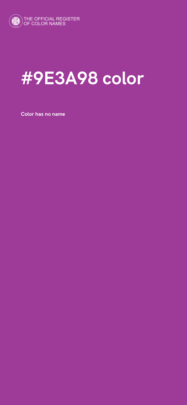 #9E3A98 color image