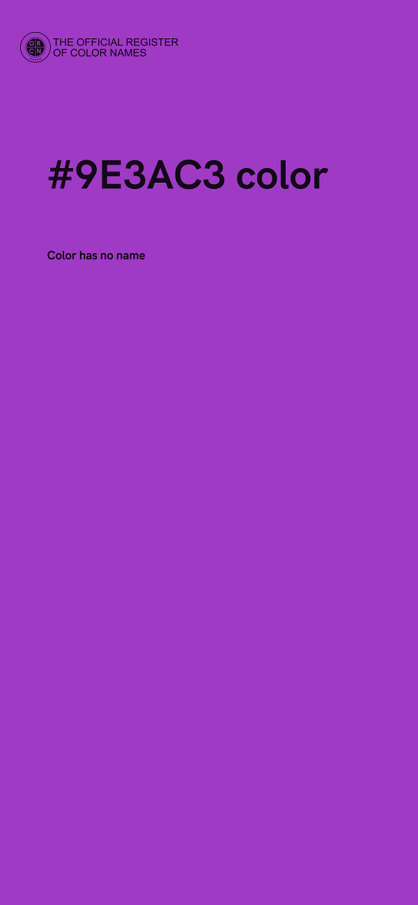 #9E3AC3 color image