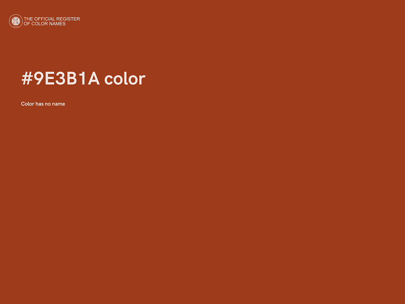 #9E3B1A color image