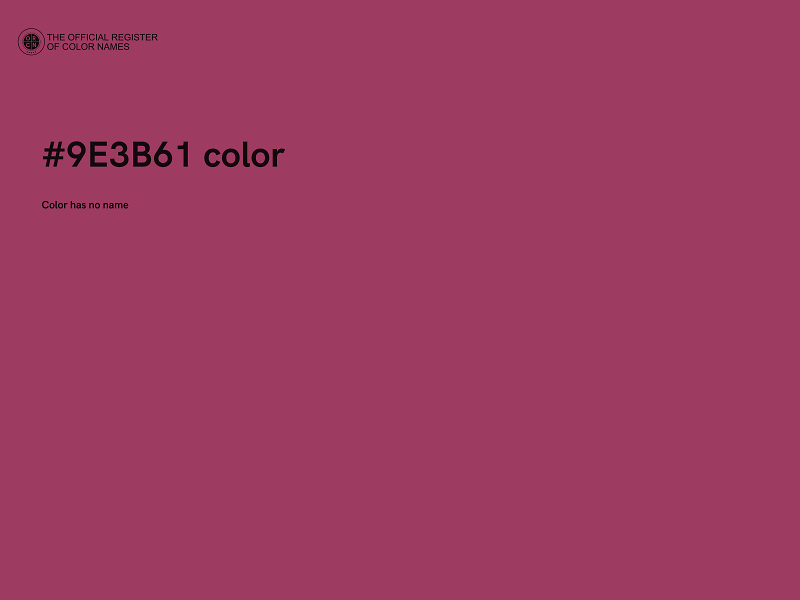 #9E3B61 color image