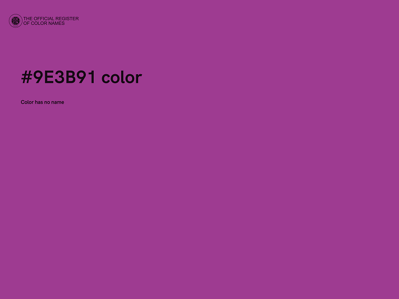 #9E3B91 color image