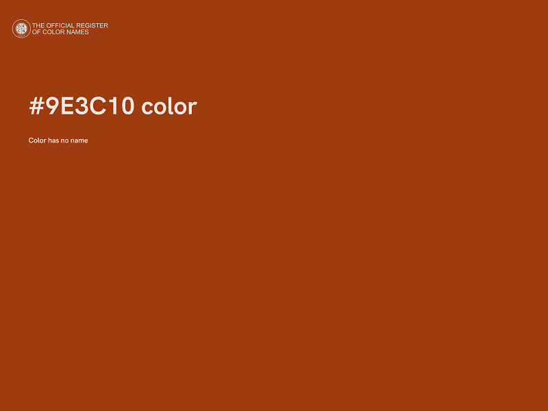 #9E3C10 color image