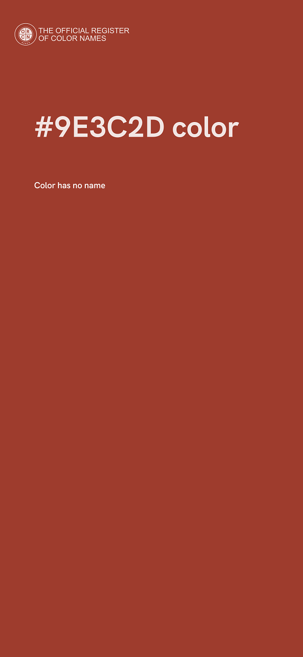 #9E3C2D color image