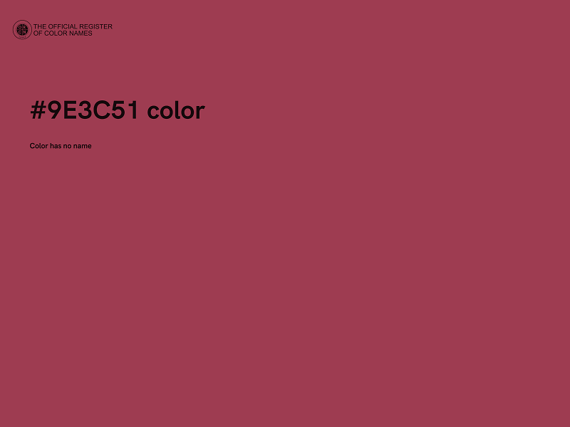 #9E3C51 color image