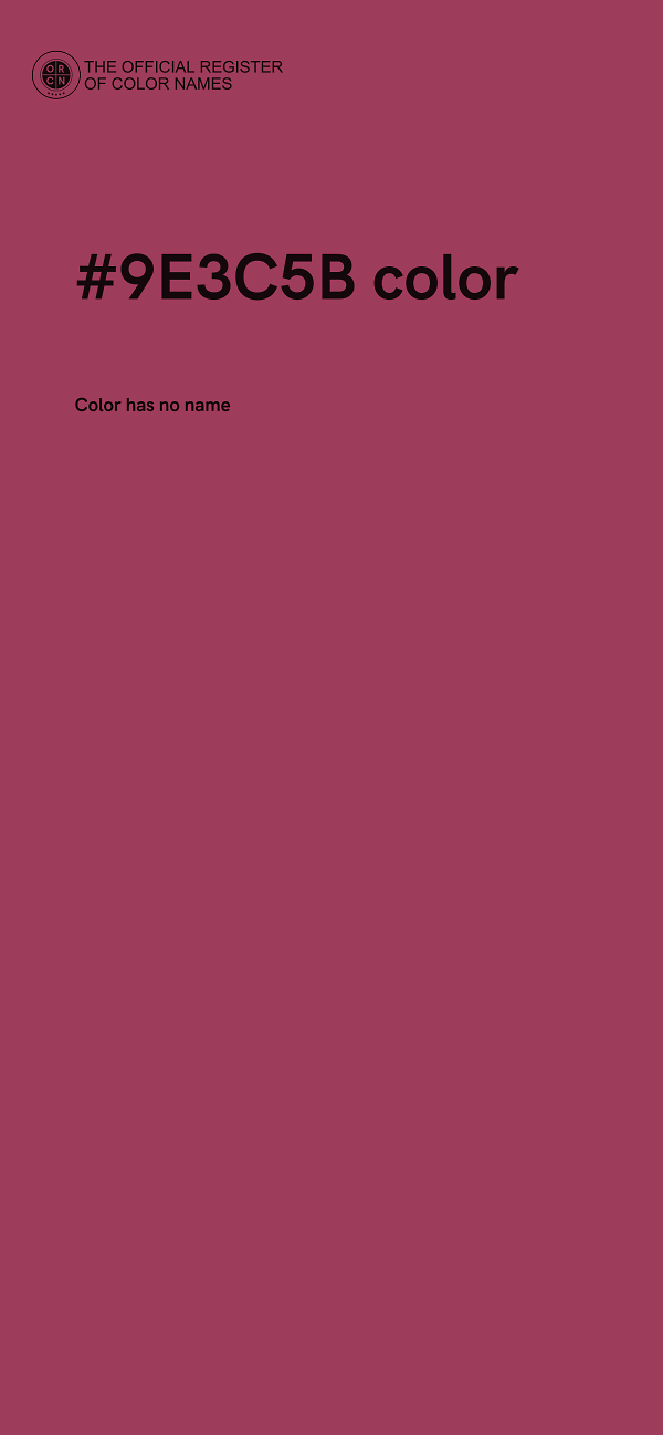 #9E3C5B color image