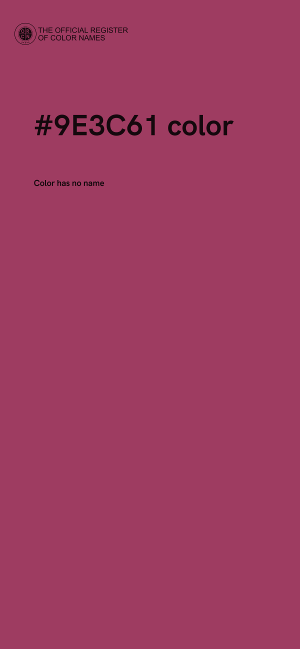 #9E3C61 color image