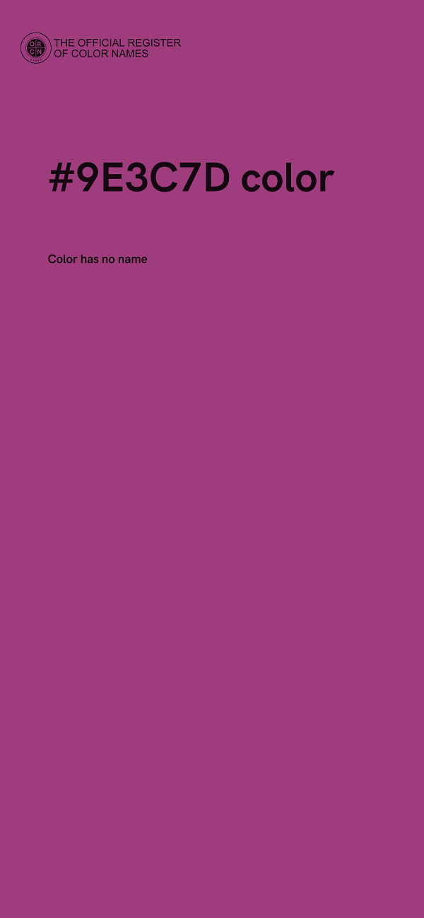 #9E3C7D color image