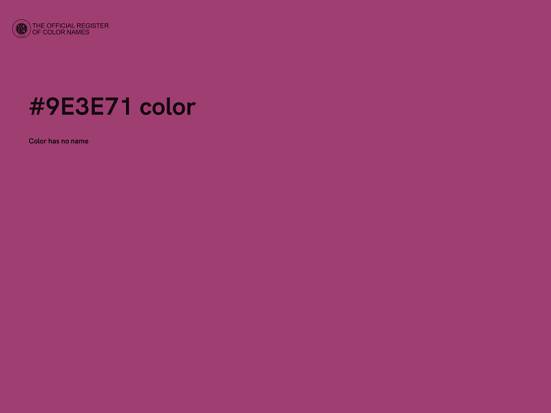 #9E3E71 color image