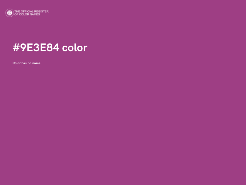 #9E3E84 color image