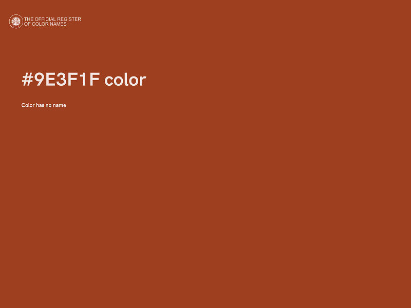 #9E3F1F color image