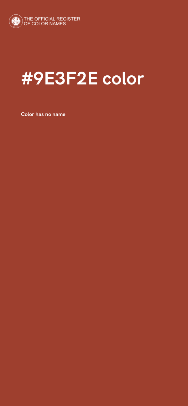 #9E3F2E color image
