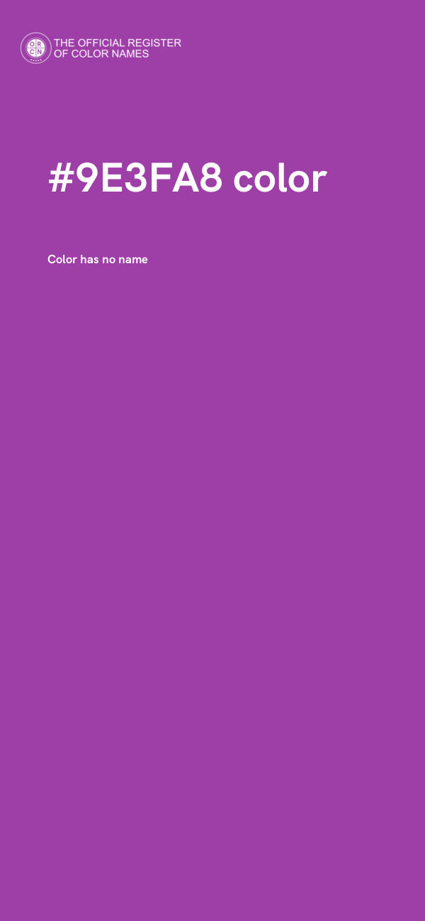 #9E3FA8 color image