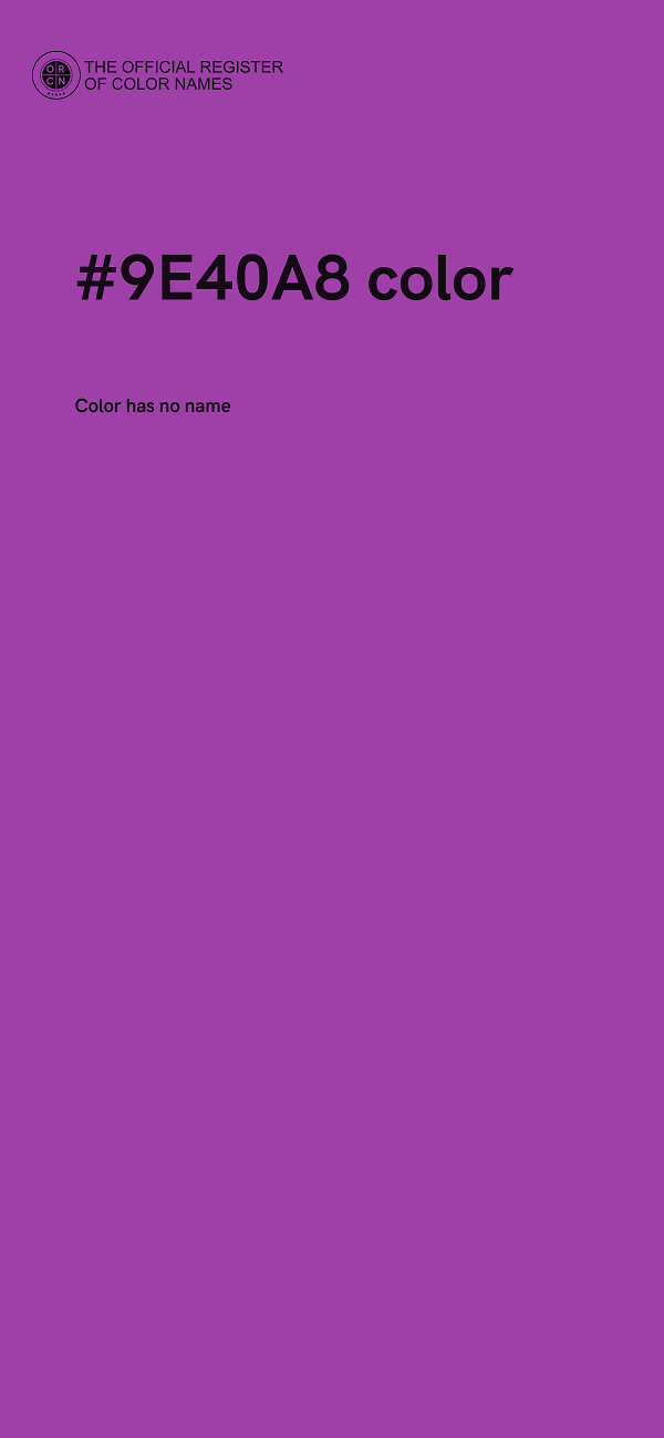 #9E40A8 color image