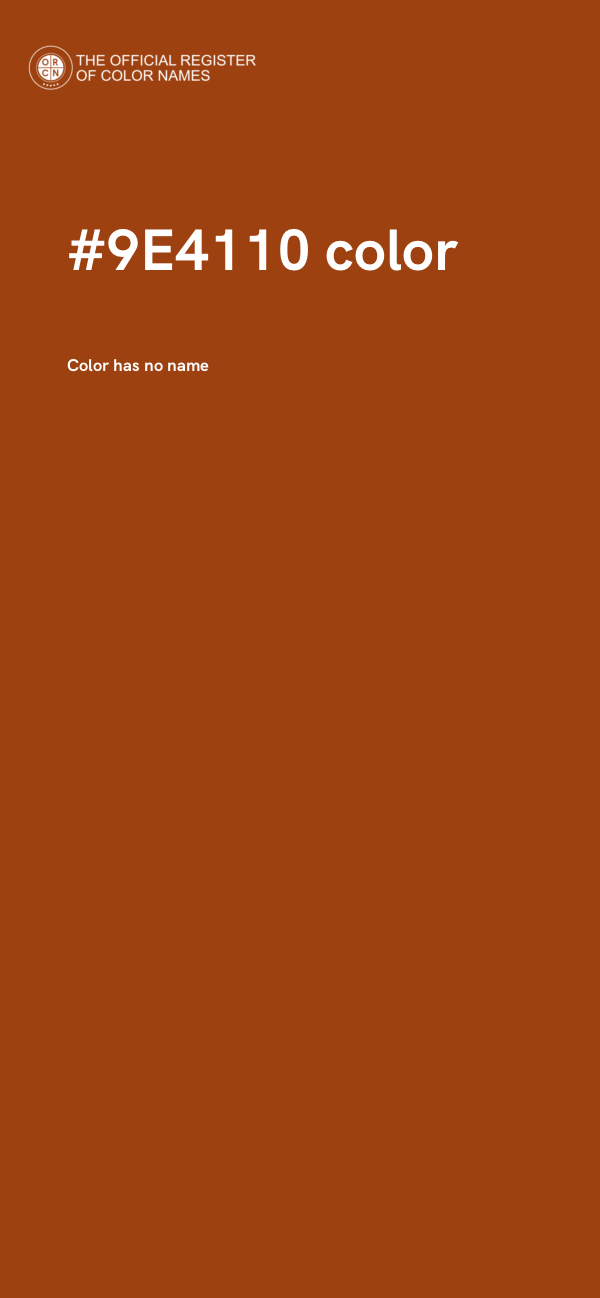 #9E4110 color image