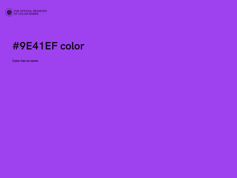 #9E41EF color image