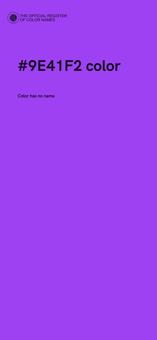 #9E41F2 color image