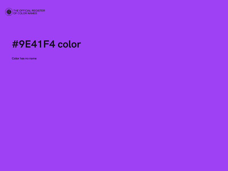 #9E41F4 color image