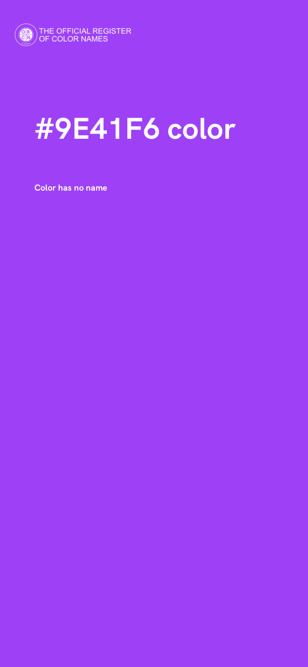 #9E41F6 color image