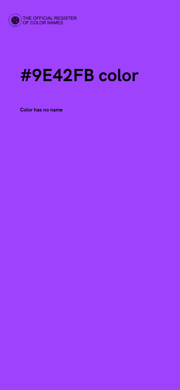 #9E42FB color image