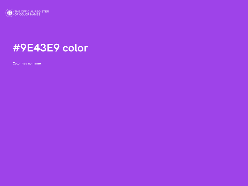 #9E43E9 color image