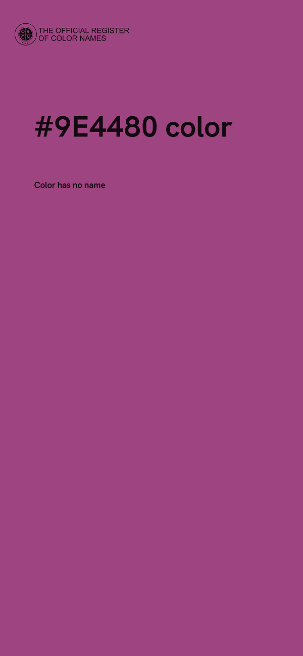 #9E4480 color image