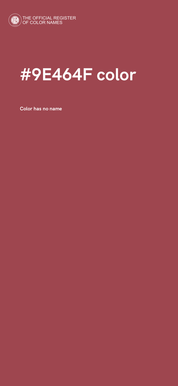 #9E464F color image