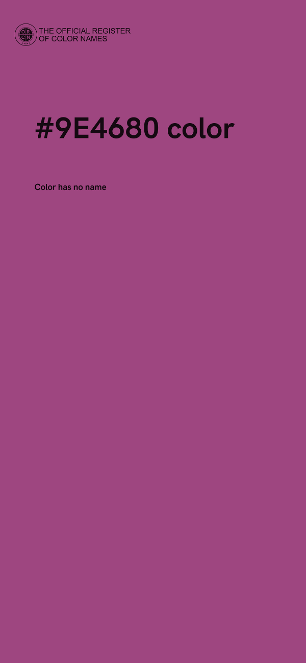 #9E4680 color image