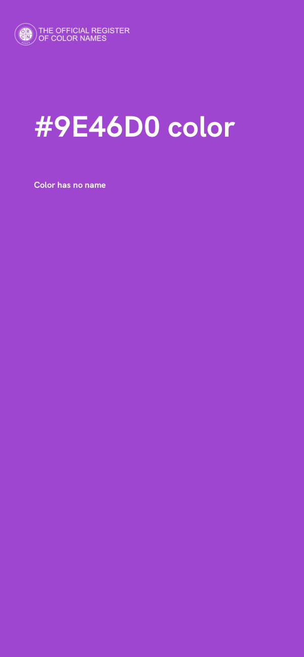 #9E46D0 color image