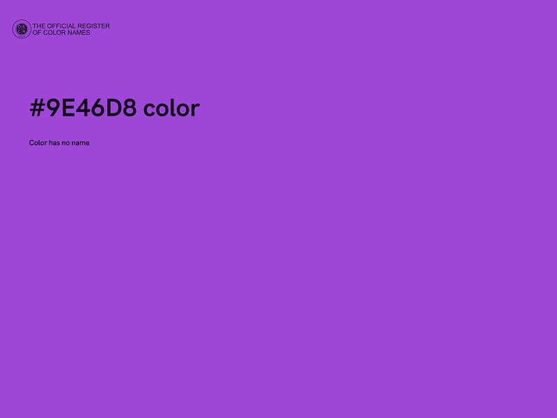 #9E46D8 color image