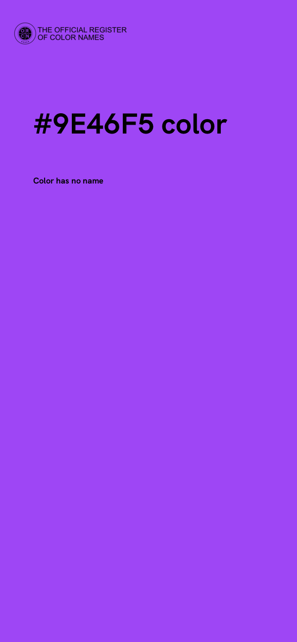 #9E46F5 color image