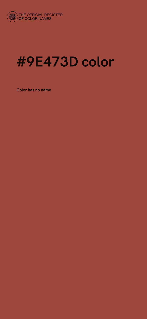#9E473D color image