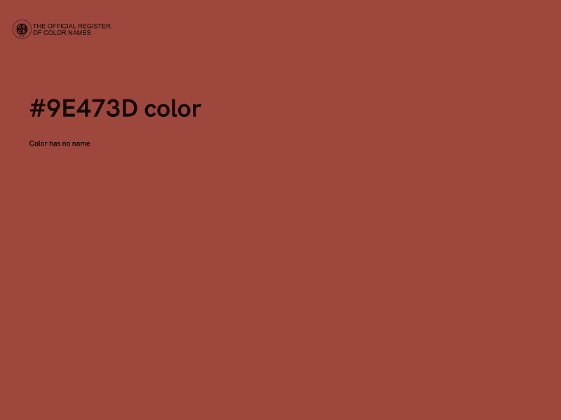 #9E473D color image