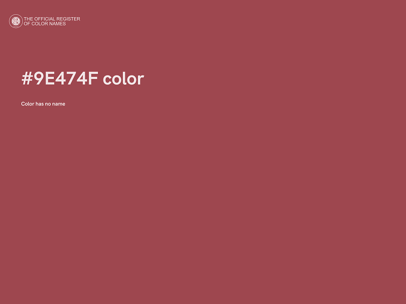 #9E474F color image