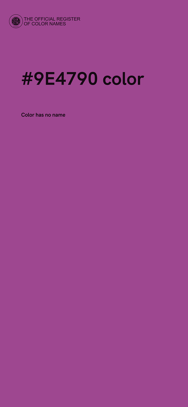 #9E4790 color image