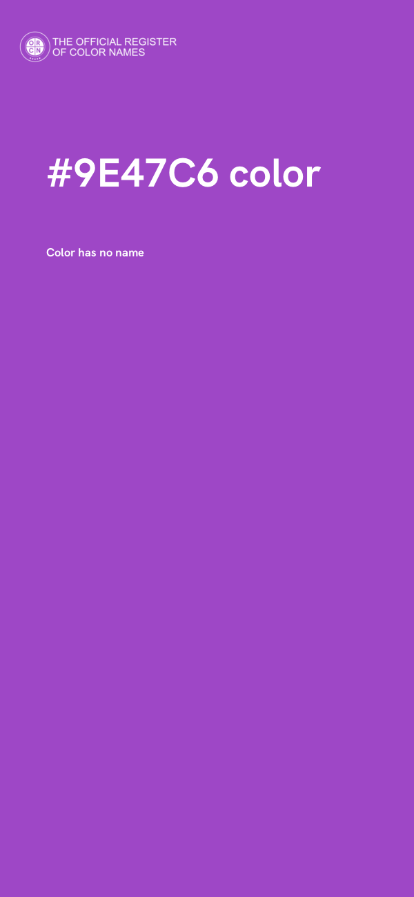 #9E47C6 color image