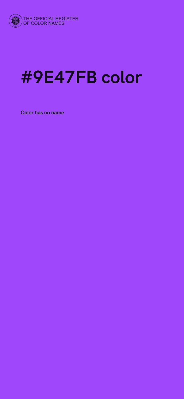 #9E47FB color image