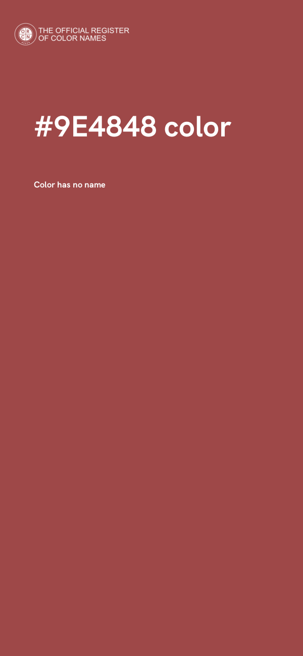 #9E4848 color image